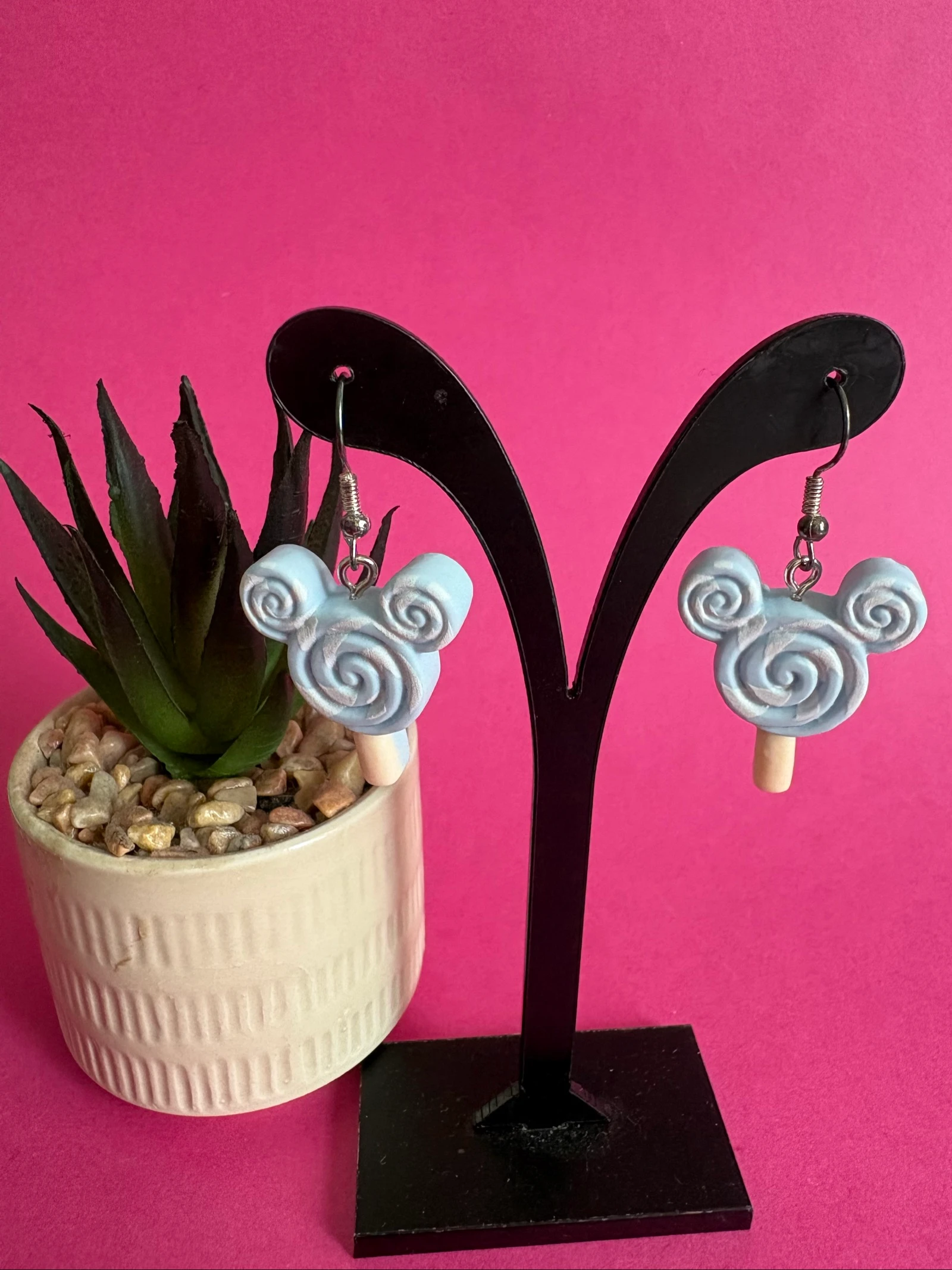Lot de boucles d'oreilles sucettes Mickey Disney pastel – photo 5